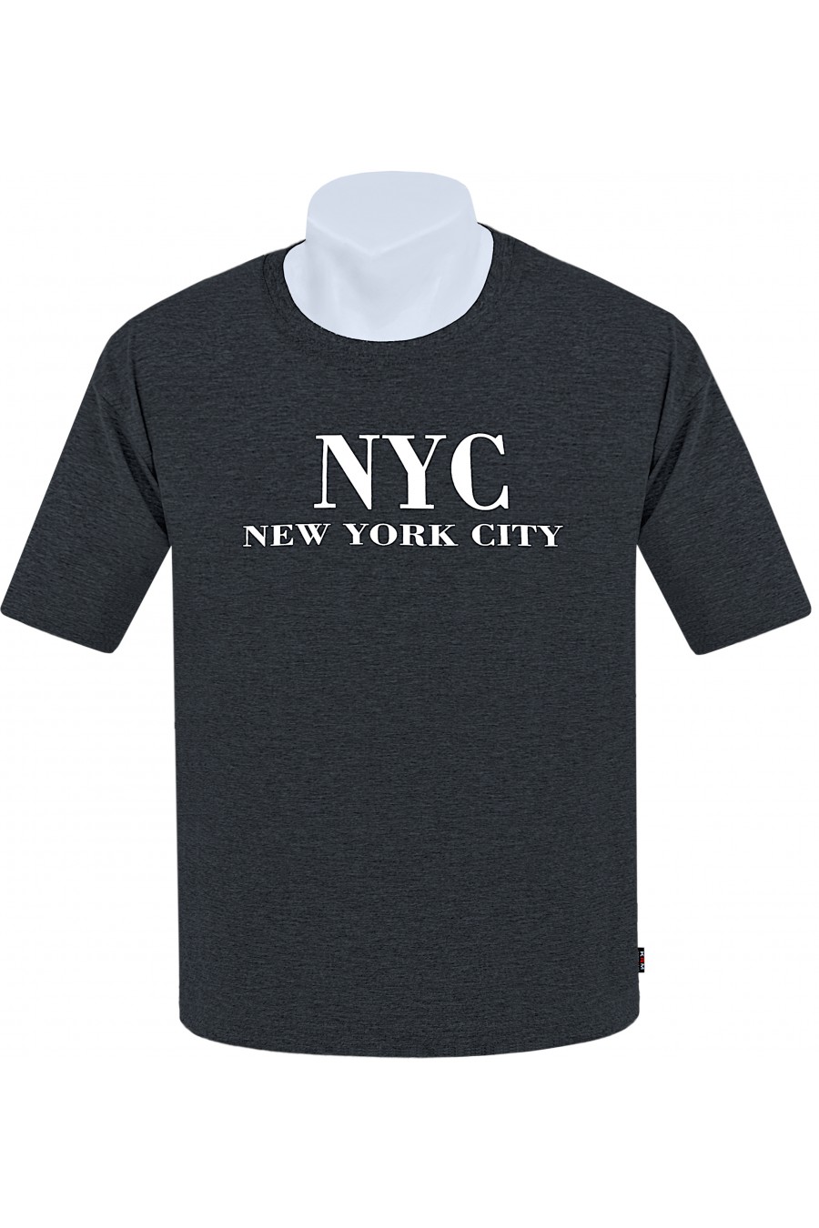 Koszulka NEW YORK CITY M-8XL bawełna antracyt