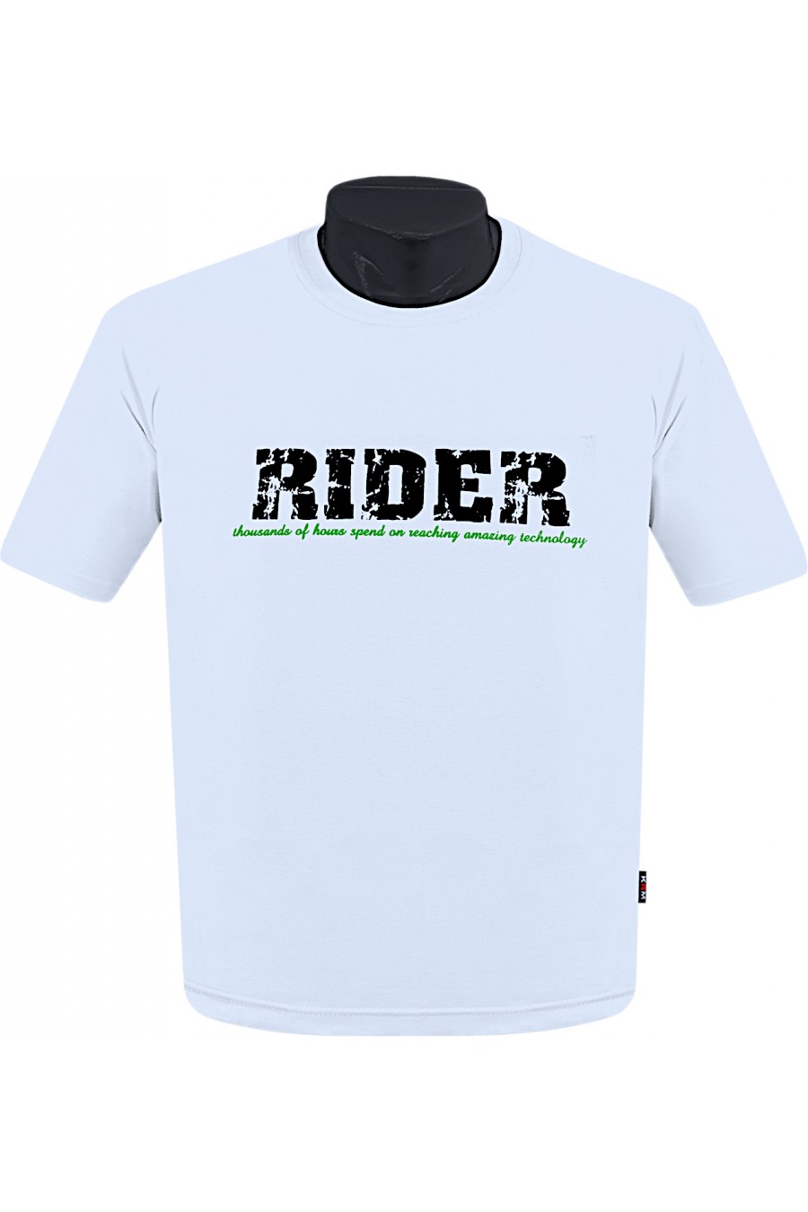 Koszulka S-6XL bawełna F RIDER biała
