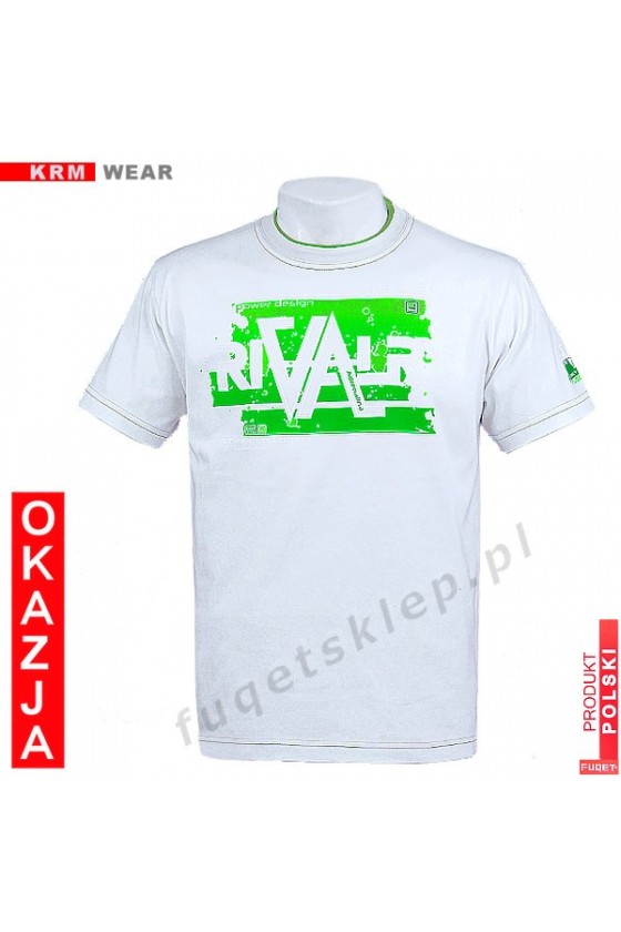 Koszulka FUQET RIVALRY DS biała/ziel.